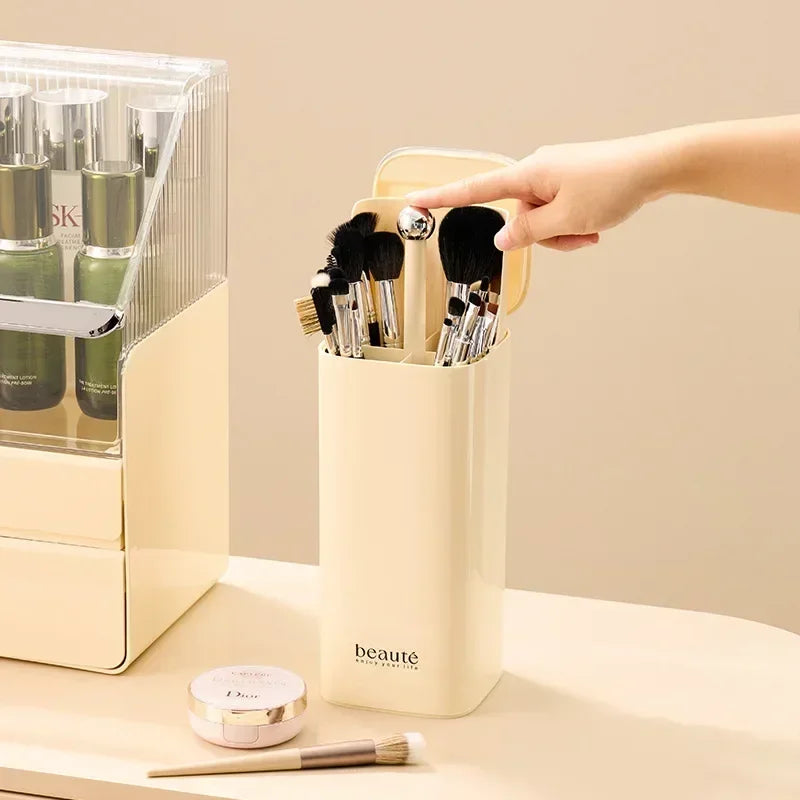 Porte-pinceaux de maquillage auto-résistants à la poussière