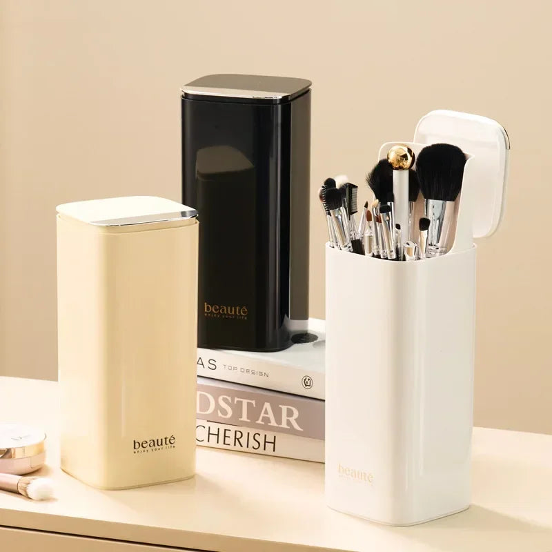 Porte-pinceaux de maquillage auto-résistants à la poussière